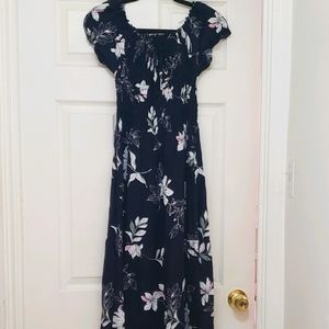 Kindred Floral Shortsleeve Maxi Dress